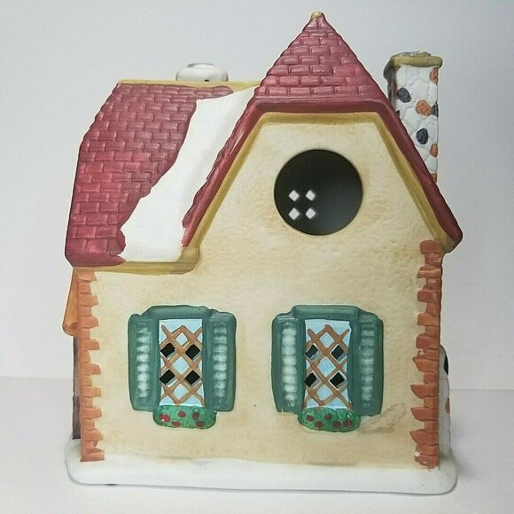 Holiday Lighted House Ceramic Decorative Light Christmas Mantel Piece - Picture 8 of 12